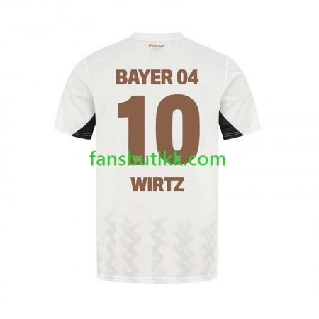 Fotballdrakt Bayer 04 Leverkusen Florian Wirtz 10 Bortetrøye 2024-2025 Kortermet